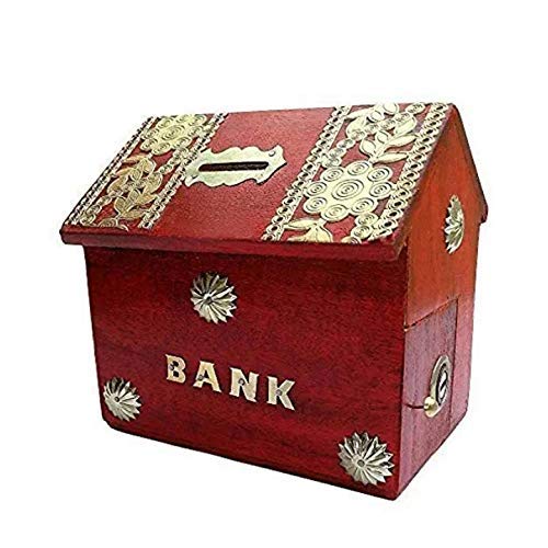Wooden Coin Gullak Money Bank