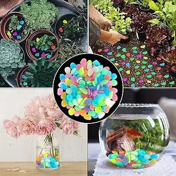 Glow-in-the-Dark Decorative Pebbles