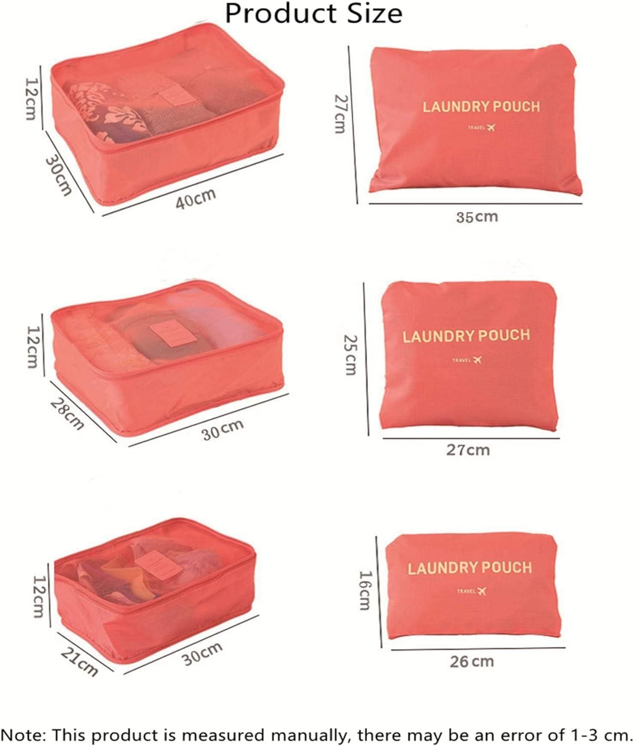 6-Piece Travel Packing Cube Set