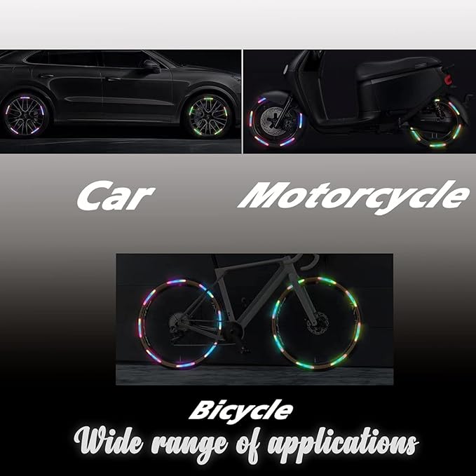 Reflective Wheel Rim Safety Stickers