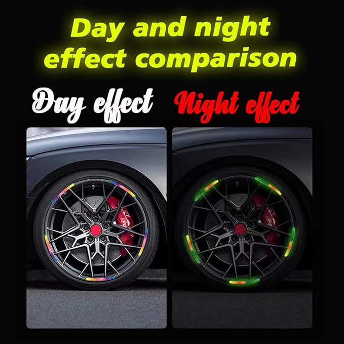 Reflective Wheel Rim Safety Stickers