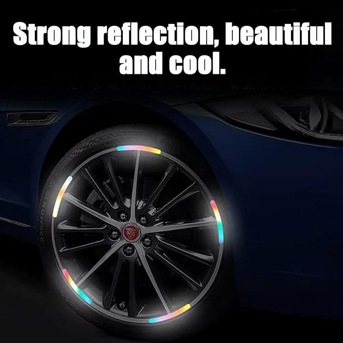 Reflective Wheel Rim Safety Stickers