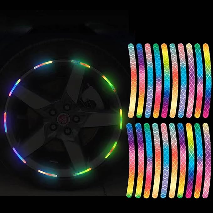 Reflective Wheel Rim Safety Stickers