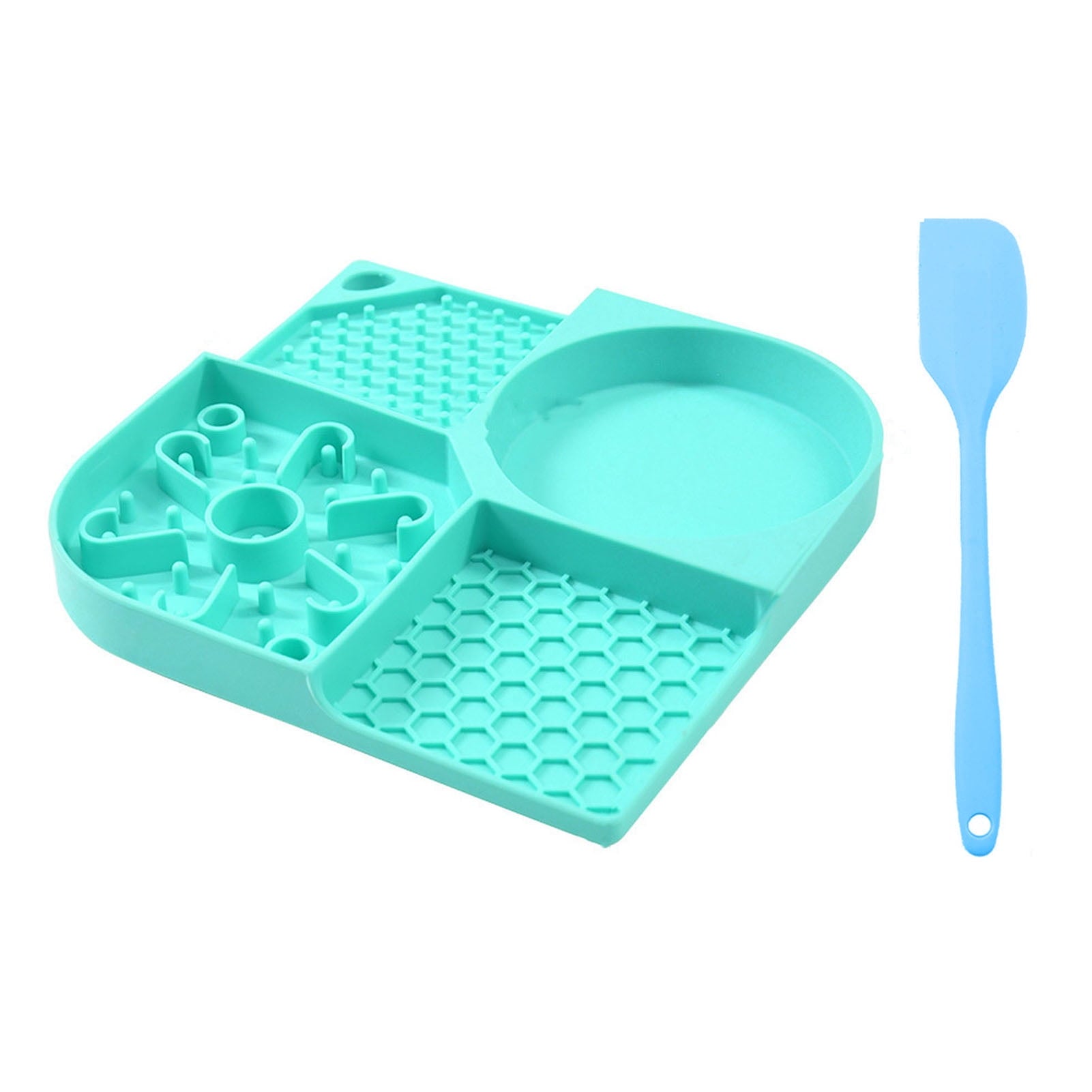 4-Slot Non-Slip Pet Food Bowl