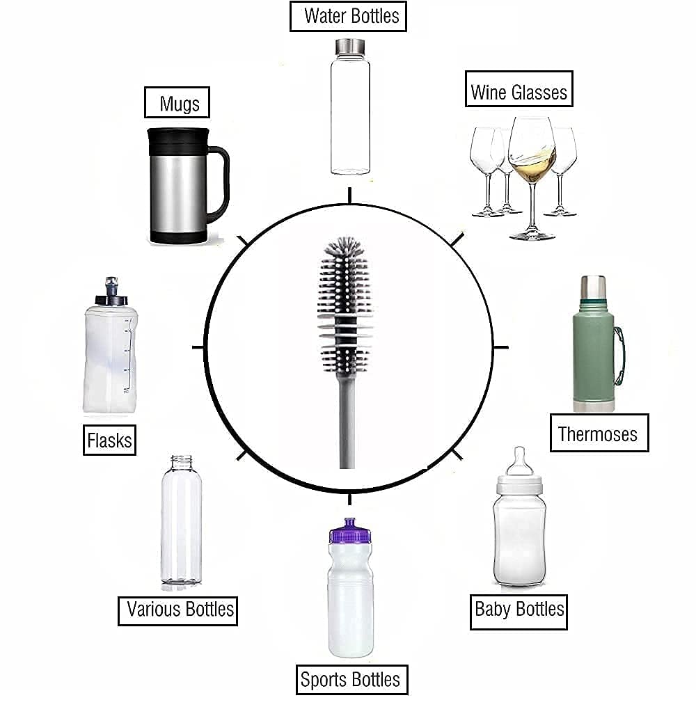 Long-Handle Bottle Cleaning Brush