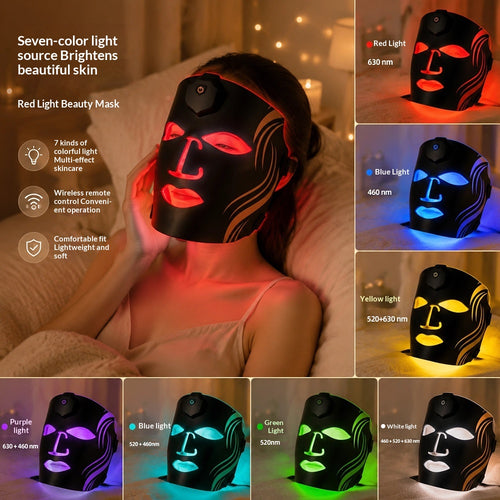 Rivven AuraMask™ Pro — Flexible Silicone LED Light Therapy Mask