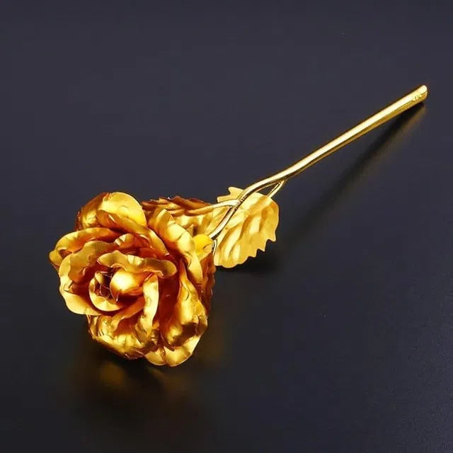 Decorative 24K Golden Artificial Rose