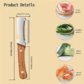 2-in-1 Wooden Fruit & Vegetable Peeler