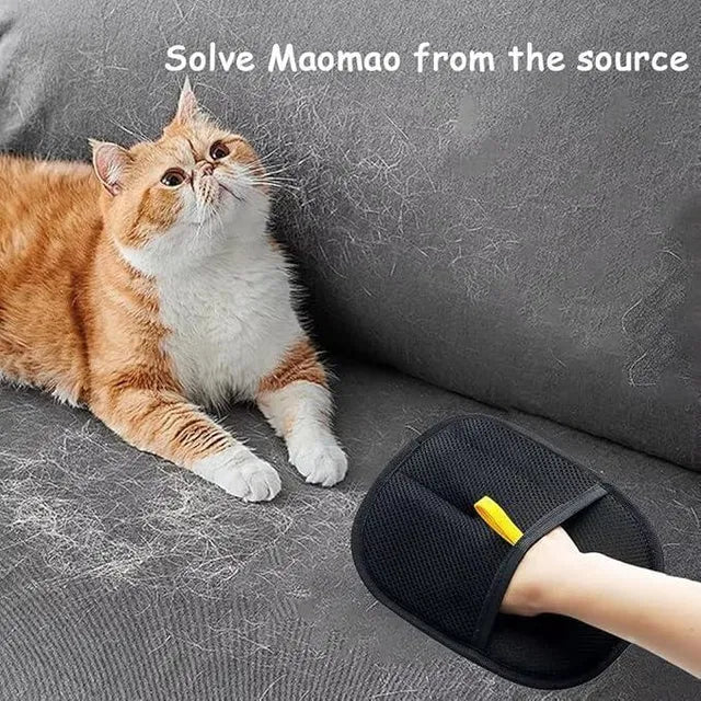 Pet Hair Removal Grooming Gloves