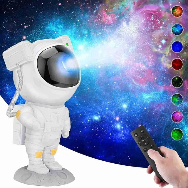 Rivven DreamCast™ Astronaut Galaxy Projector — 360° Starry Night Light with Remote