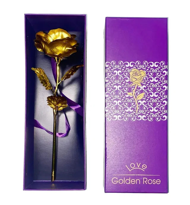 Decorative 24K Golden Artificial Rose