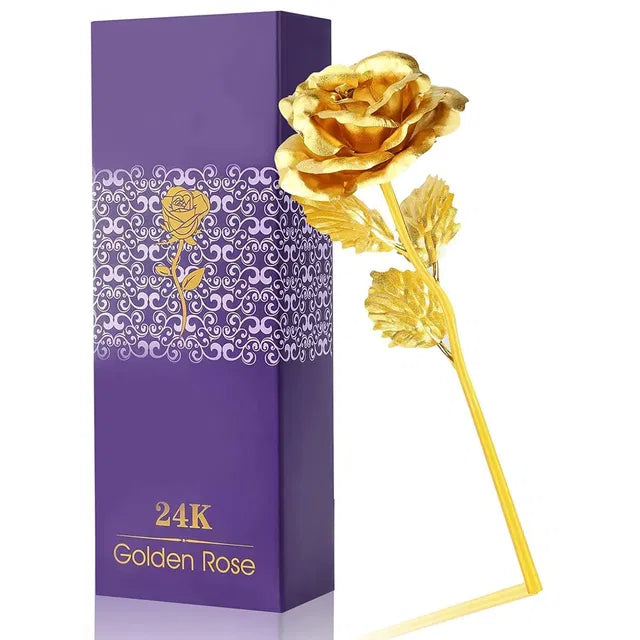 Decorative 24K Golden Artificial Rose