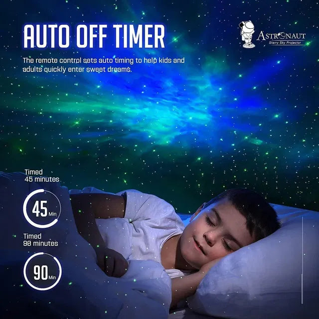Rivven DreamCast™ Astronaut Galaxy Projector — 360° Starry Night Light with Remote